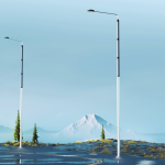 Illuminate Your Path with the Best Vertical Cylinder Solar Wrap Light Pole – Official